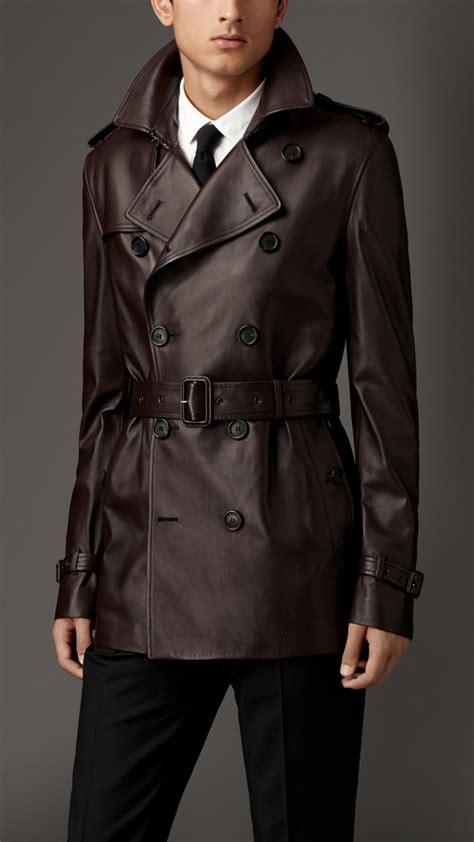 burberry leder jacke|burberry trench coat.